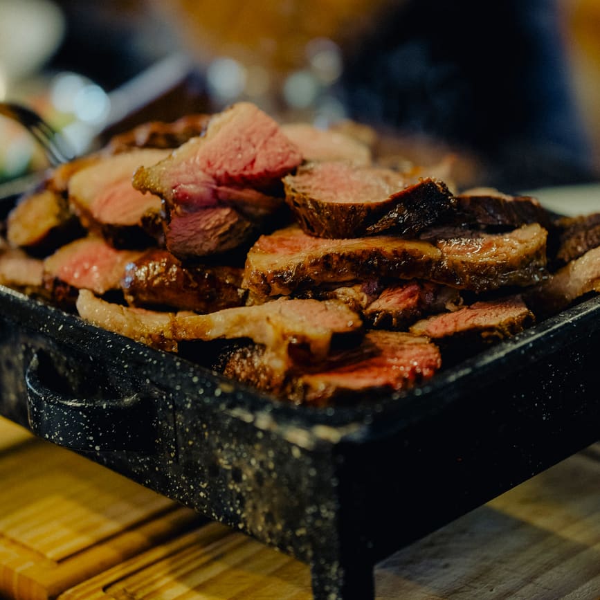 Almuerzo con asado