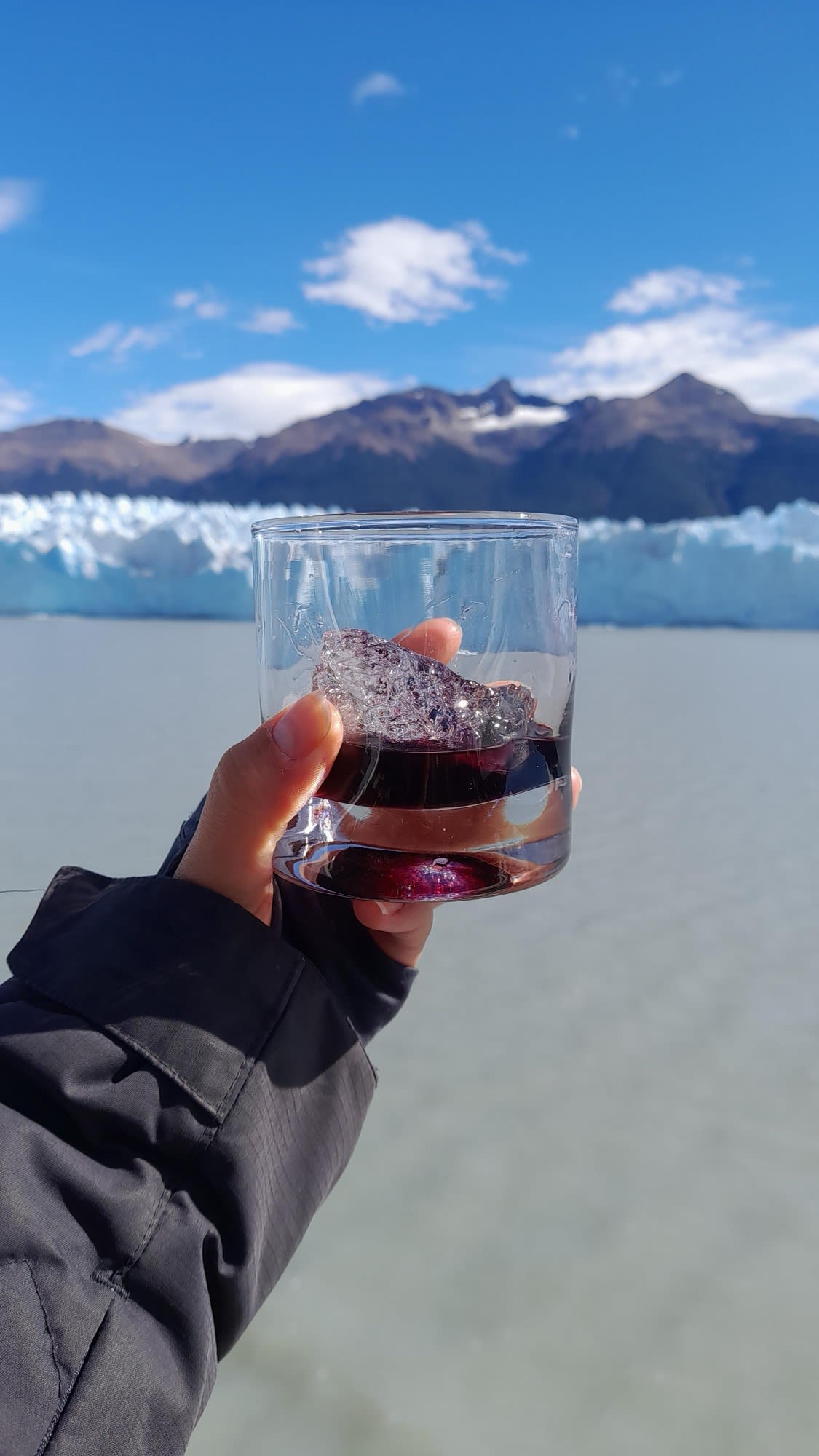 Torrada com gelo do Perito Moreno