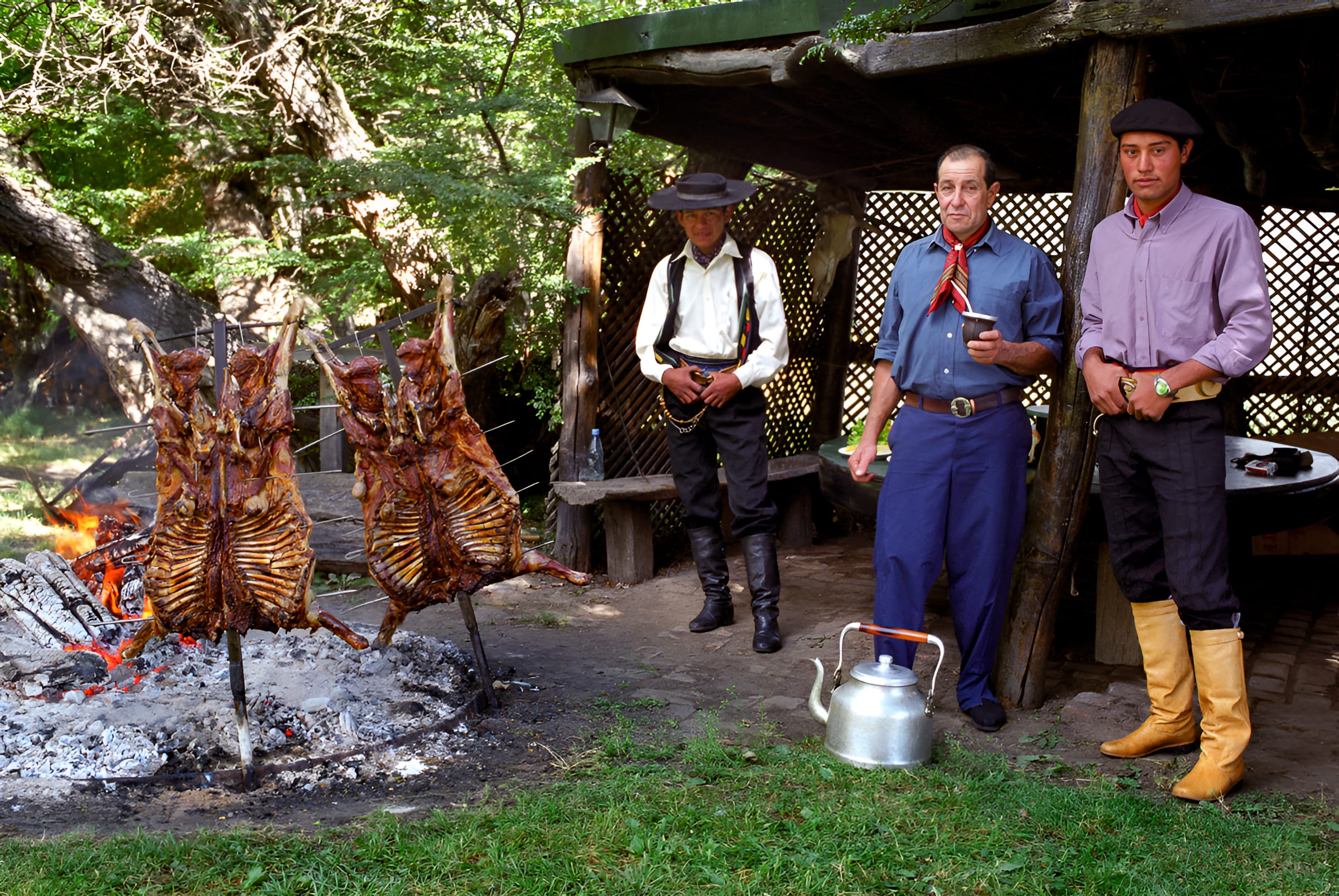 Almuerzo en quincho de la estancia