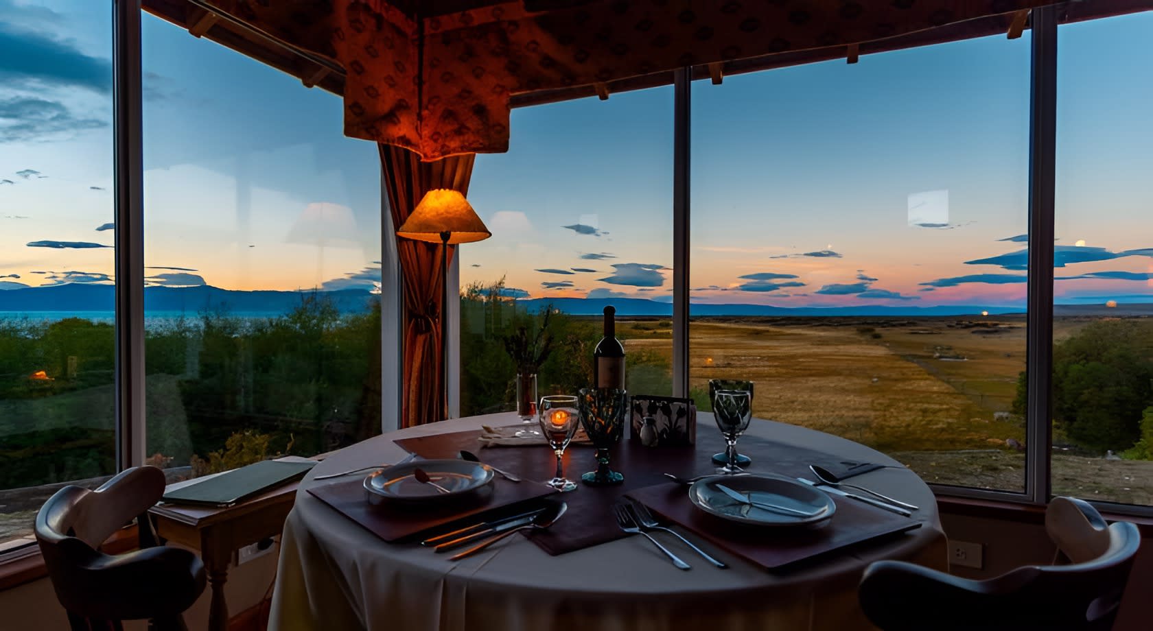 Cena en quincho de la estancia