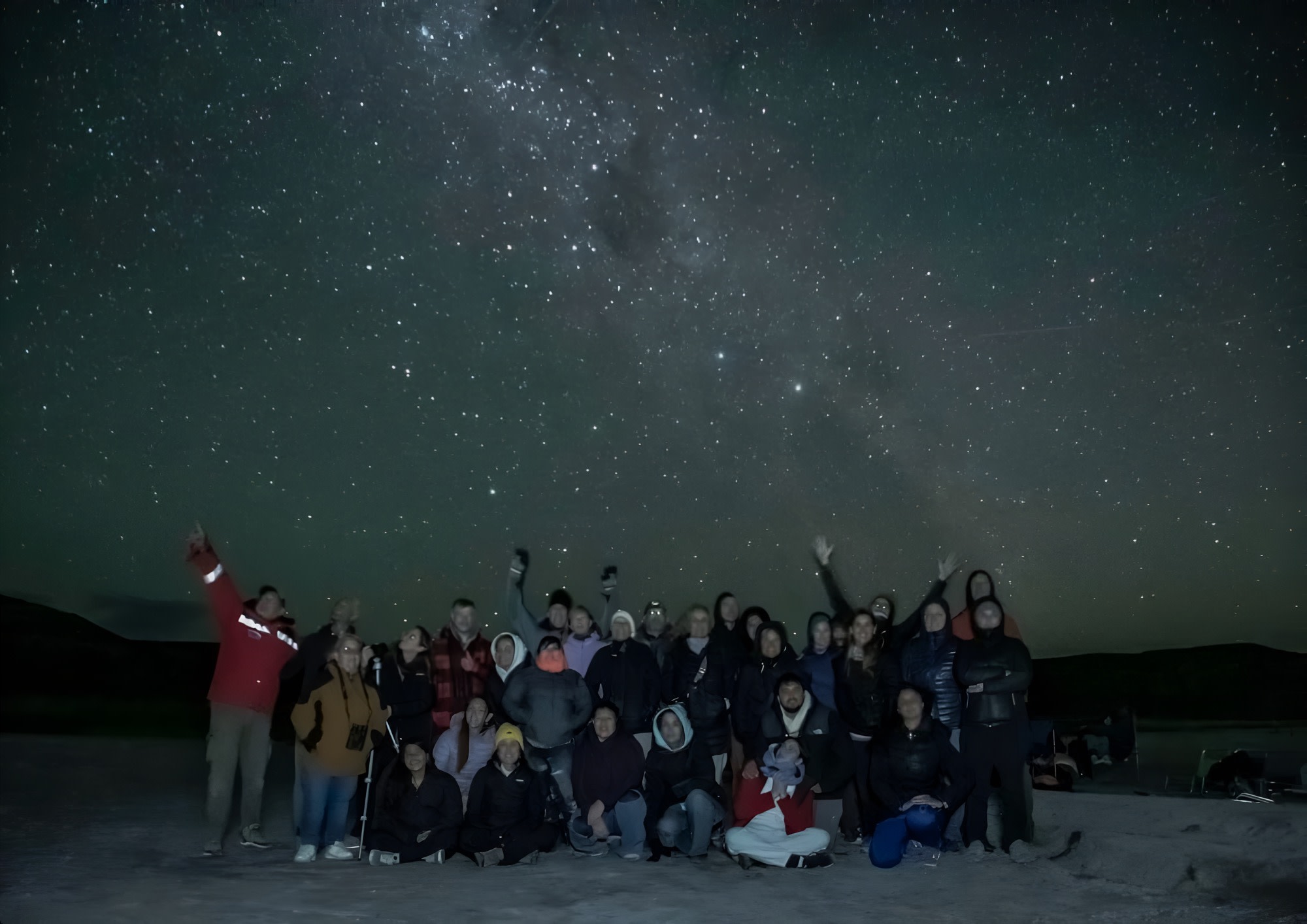 Astrofotografía y foto grupal