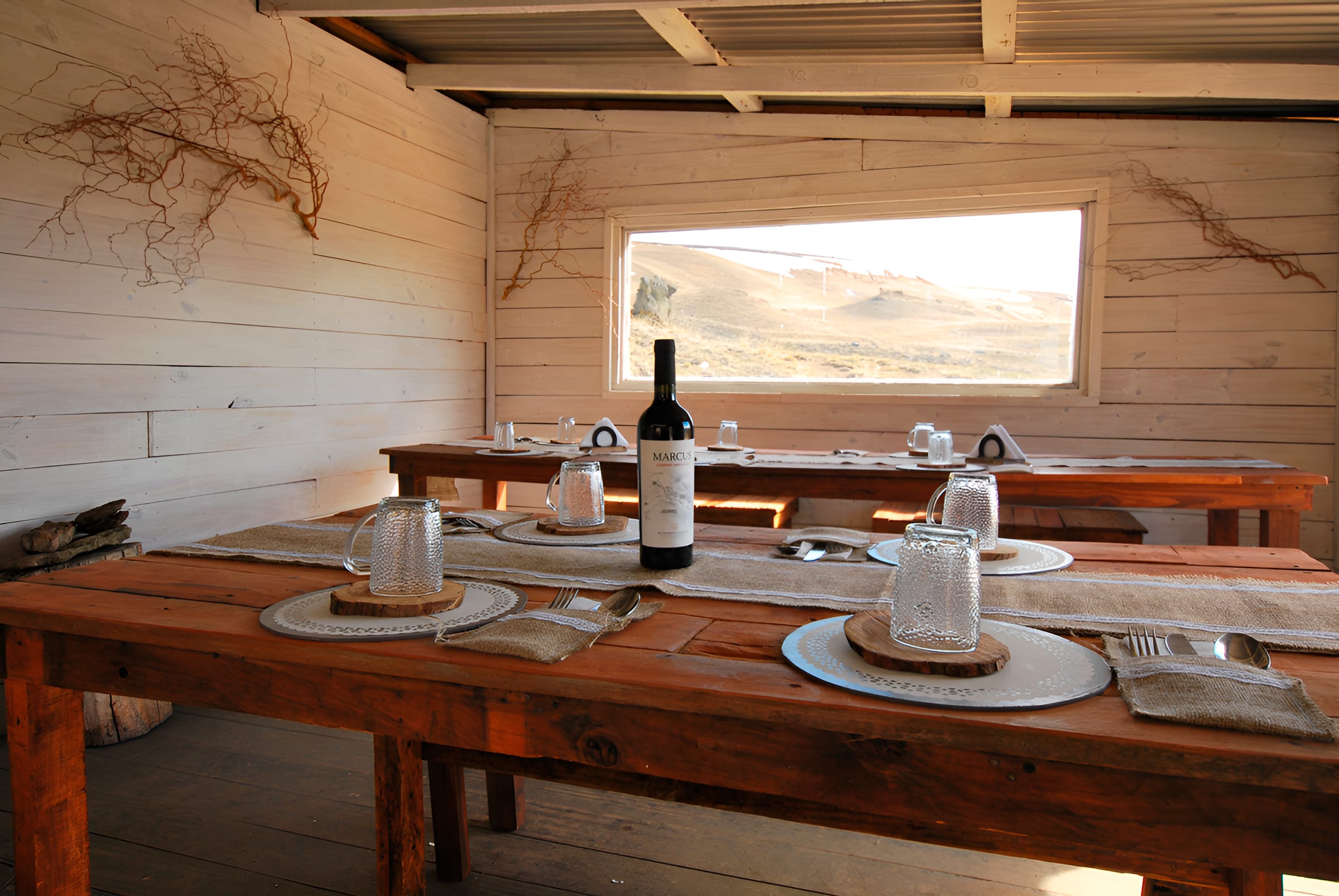 Comida en puesto de estancia