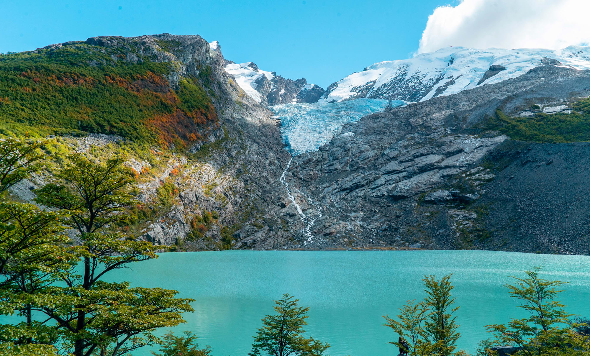 Vistas del Glaciar Huemul
