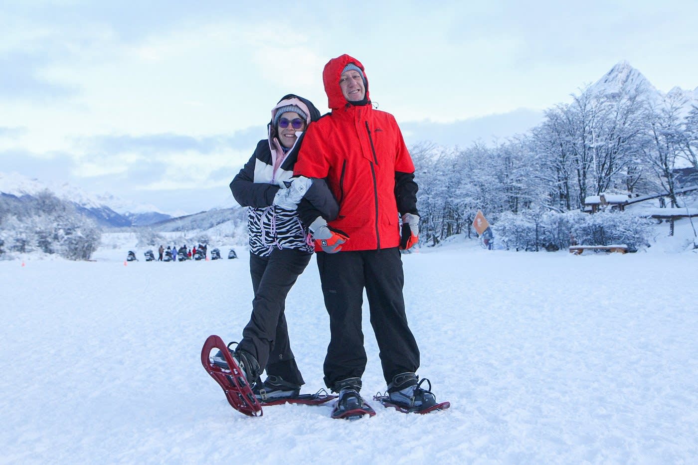 Caminata en la nieve con raquetas