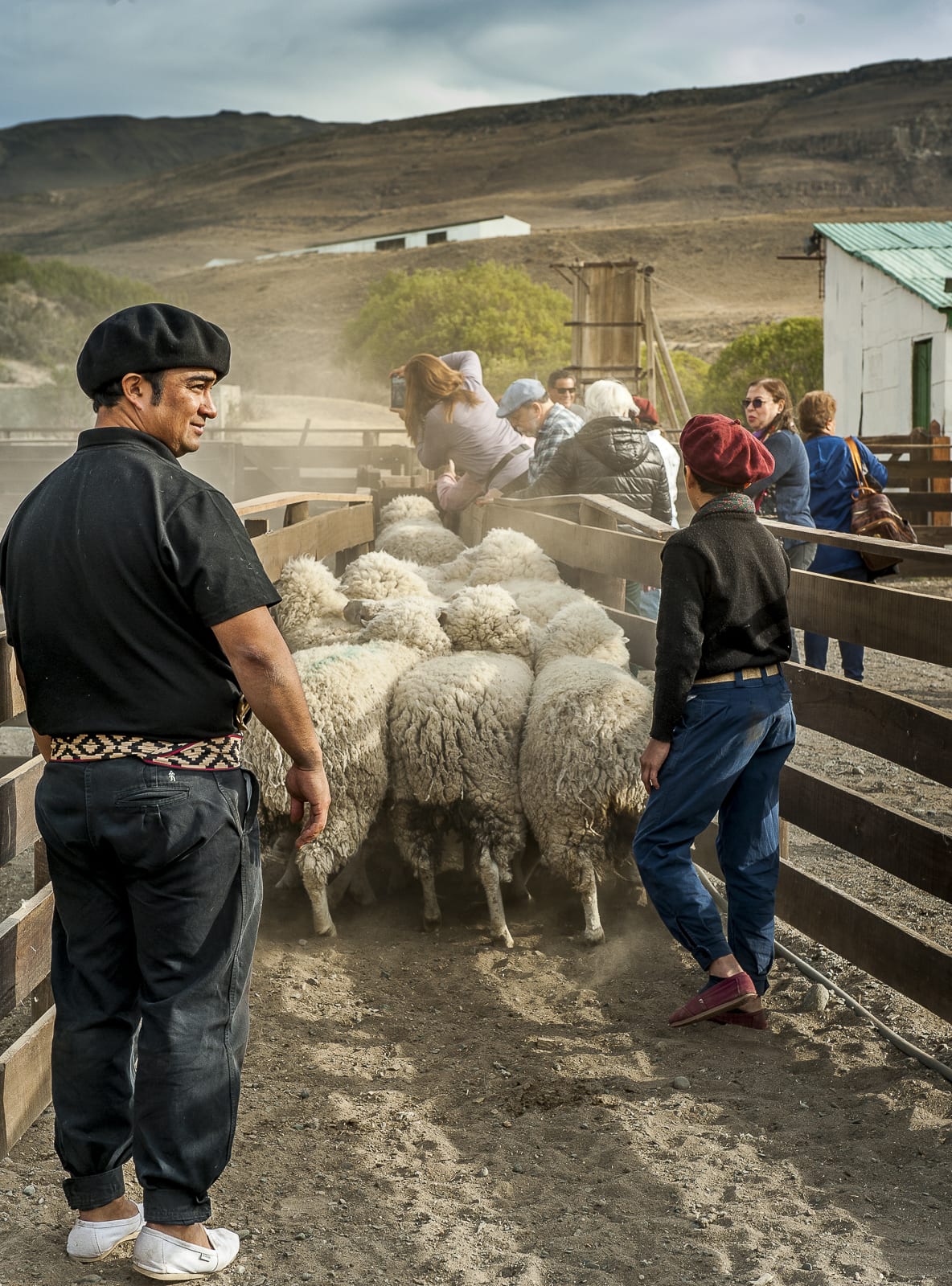 Visita a los corrales de la estancia