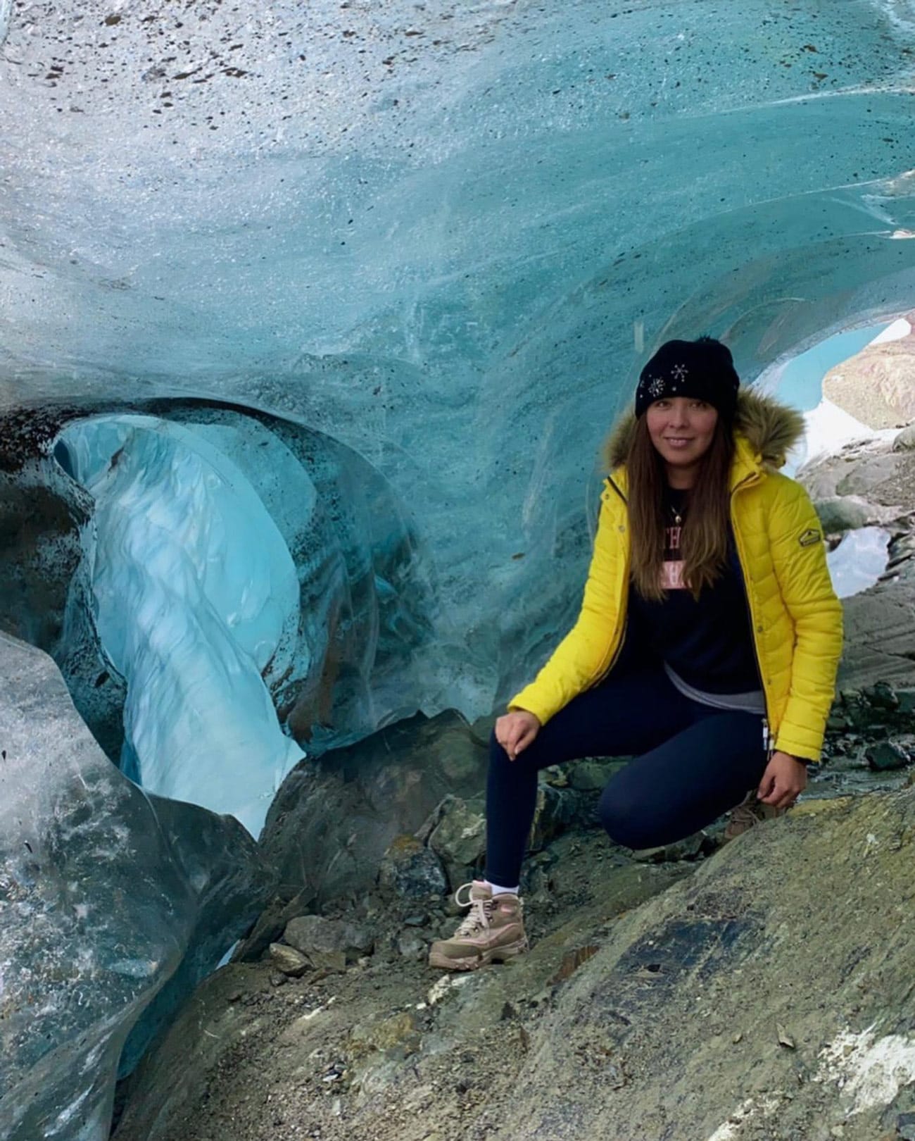 Visita a cuevas de hielo en Glaciar Vinciguerra