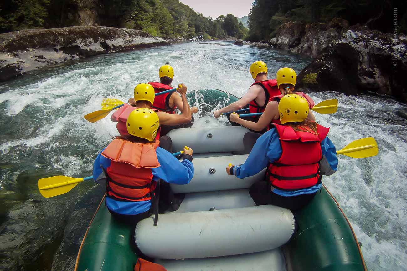 Rafting de 2 hs por rápidos hasta clase 4+