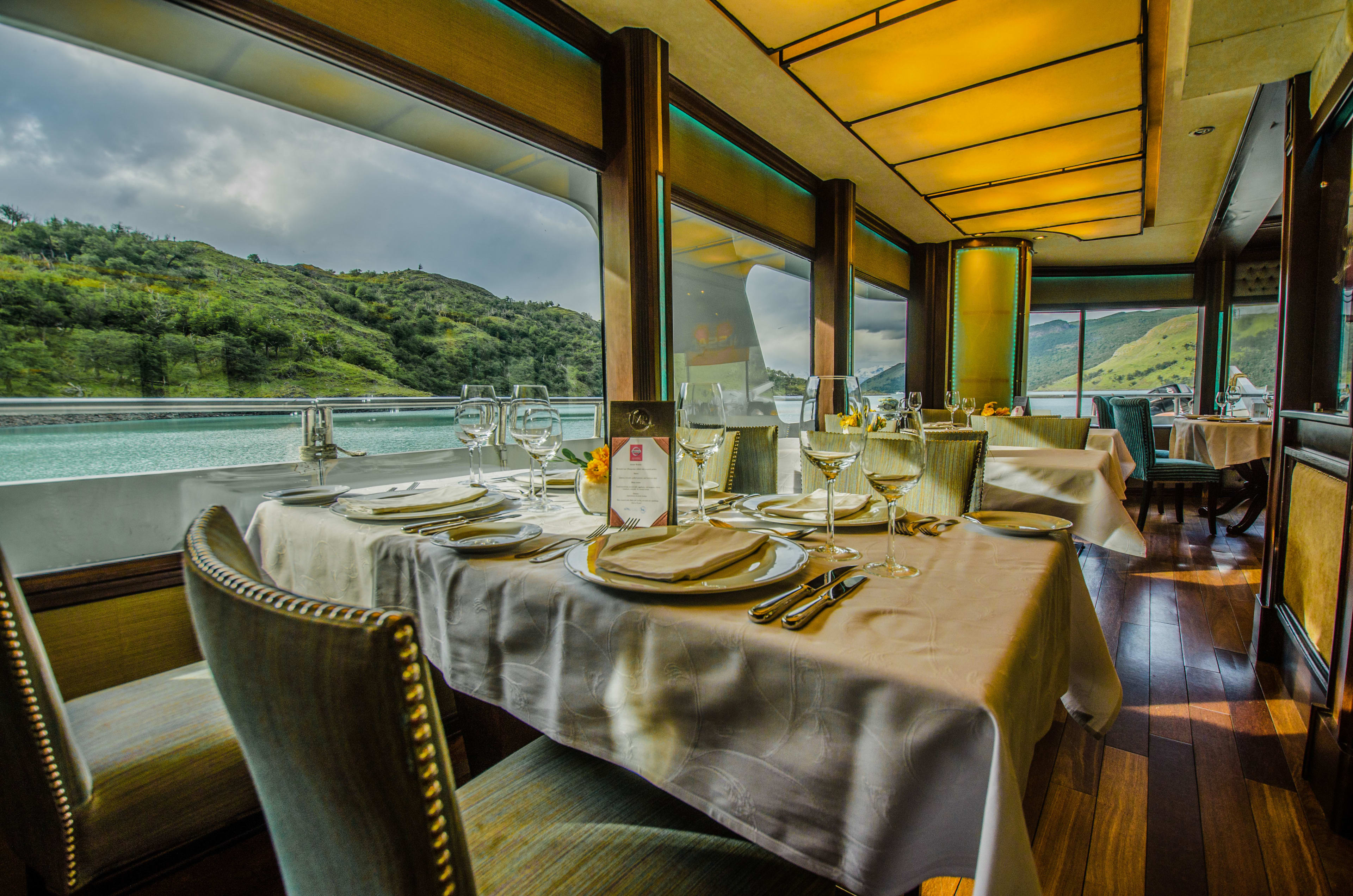 Comidas gourmet a bordo