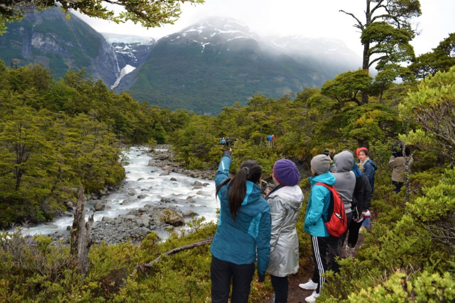 Trekking hacia glaciares Mayo y Negro
