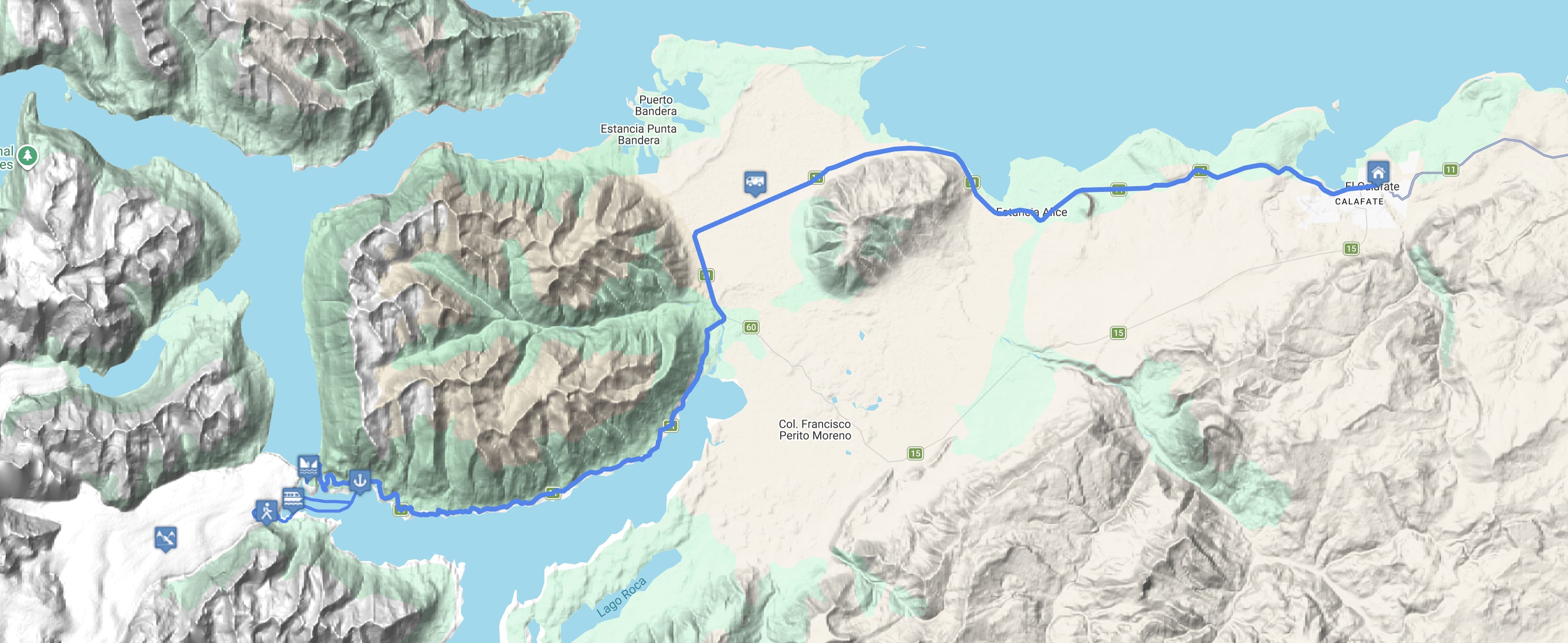 Map Minitrekking Perito Moreno