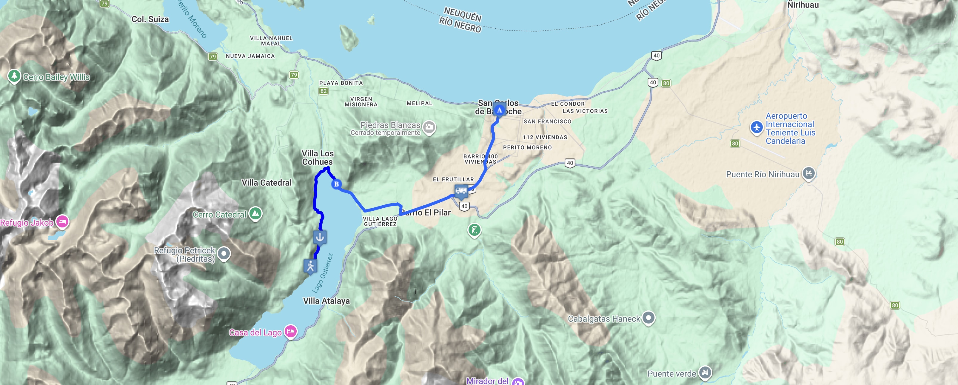 Map Kayak on Lake Gutierrez