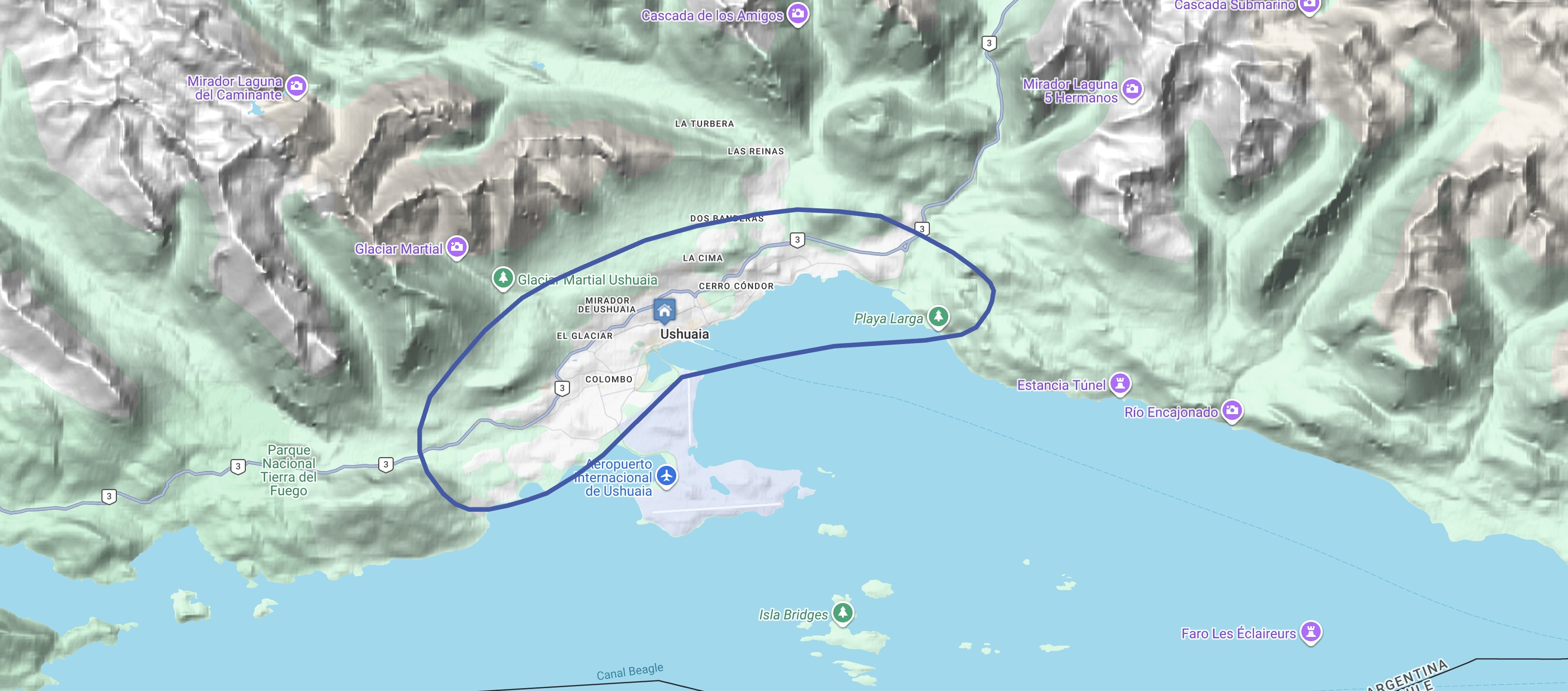 Map Sobrevôos de Helicóptero