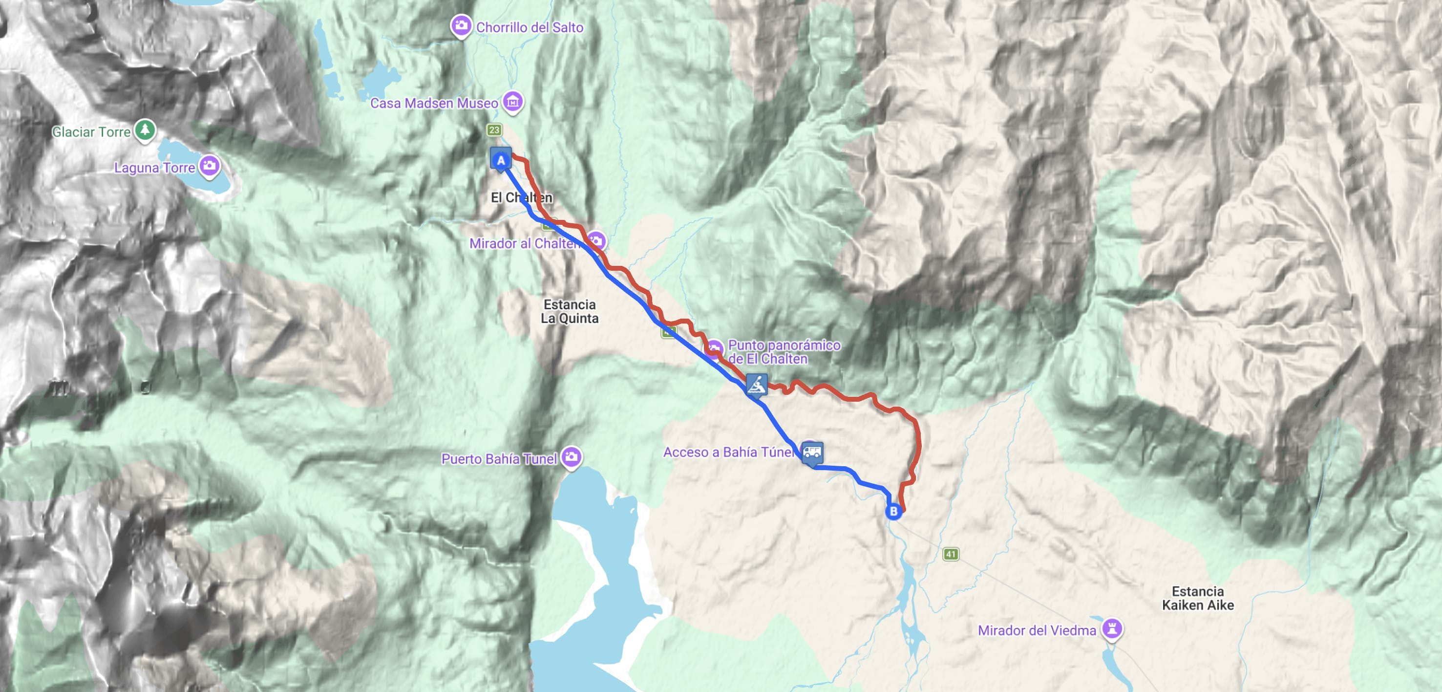 Map Rafting: Rio de Las Vueltas