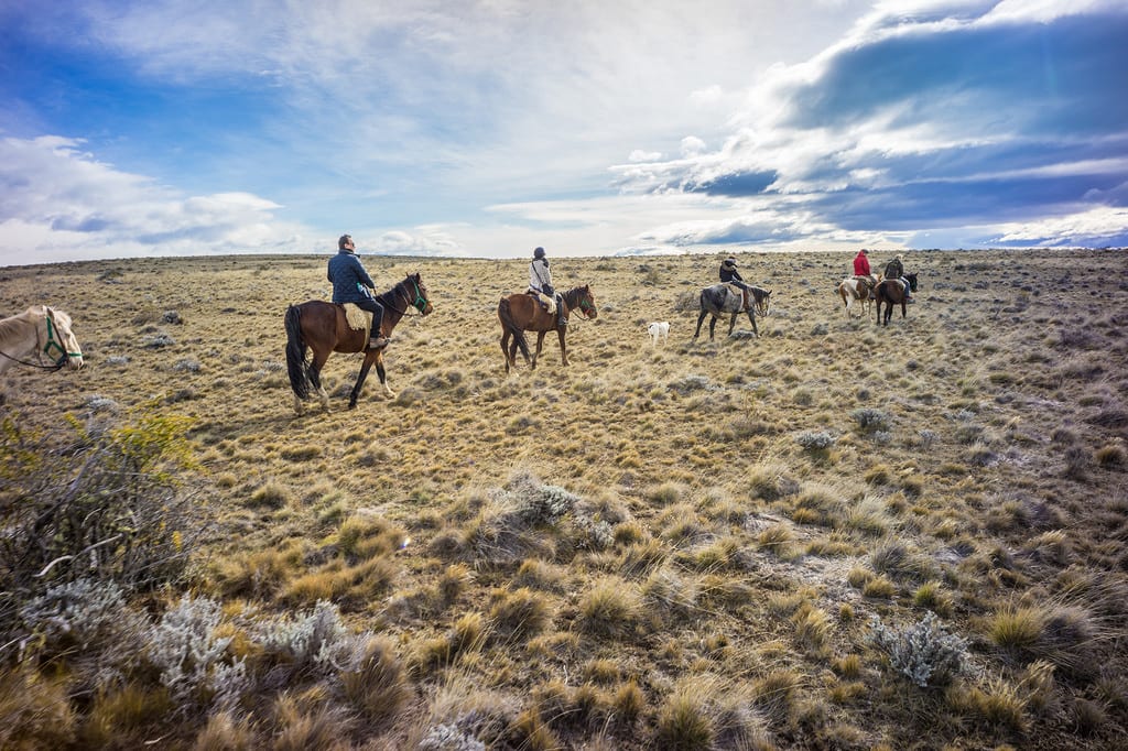 Cabalgata larga al Lago Argentino